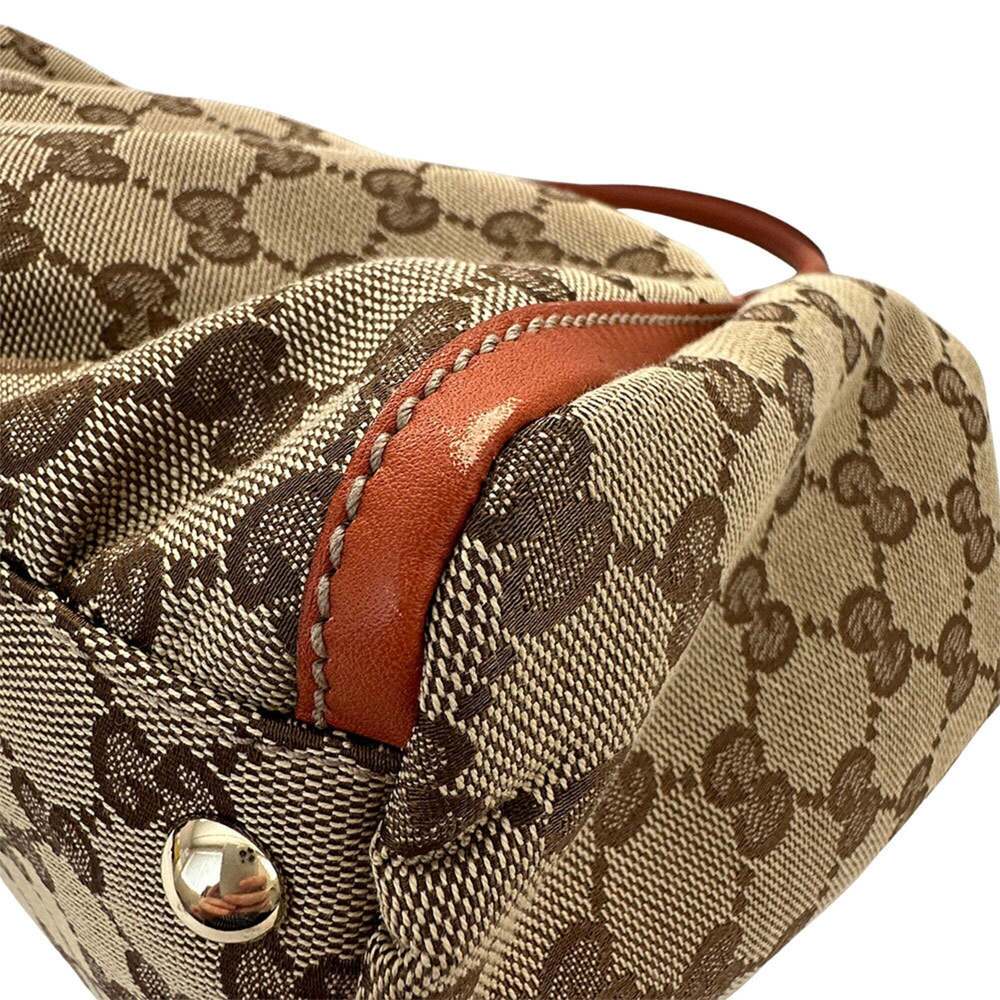 GUCCI Cream Canvas Shoulder Bag - Picture 5 of 10